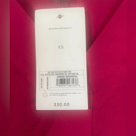 NWT-Isabel Fuchsia Maternity Dress/Tunic. Size XS. - Picture 5 of 7